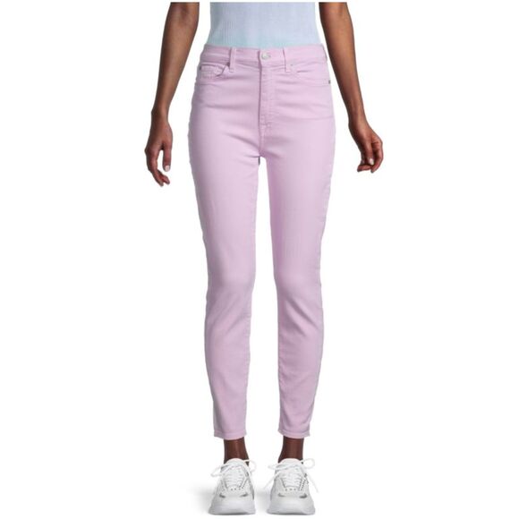 7 For All Mankind High Rise Ankle Skinny Jeans 23 NWT Stretch Denim - Picture 12 of 13